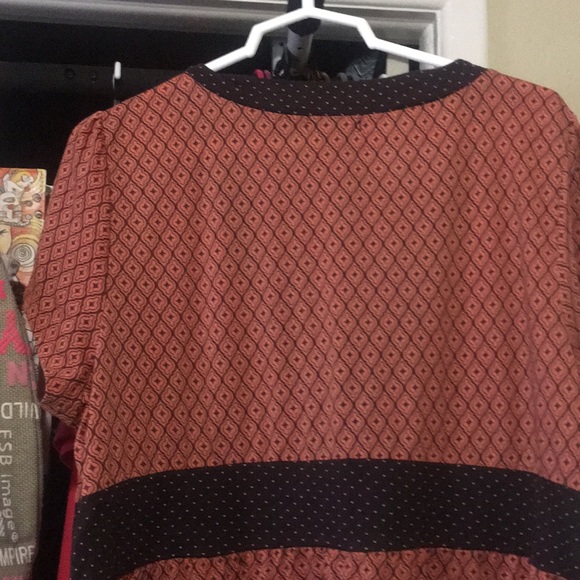 3xl orange and black pattern dress so cute so summer and spring 😊 - Picture 5 of 6